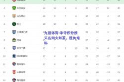 九游体育:争夺积分榜头名如火如荼，胜负难料